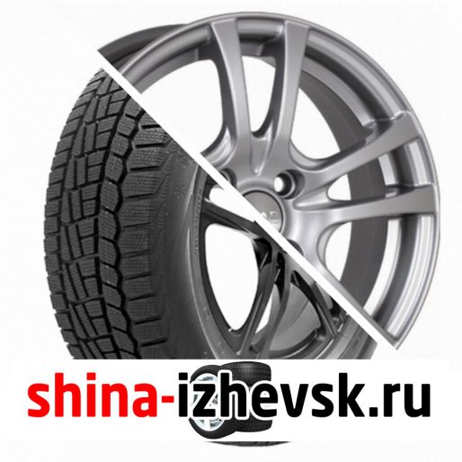 Колесо в сборе Viatti Brina зима (V-521) 185/65 R15 T 88 + СКАД Дели 6xR15 4×100 ET50 DIA60.1 Серебристый в Ижевске